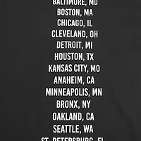 T-shirt surdimensionné City Tour Pro Standard noir pour hommes des Orioles de Baltimore
