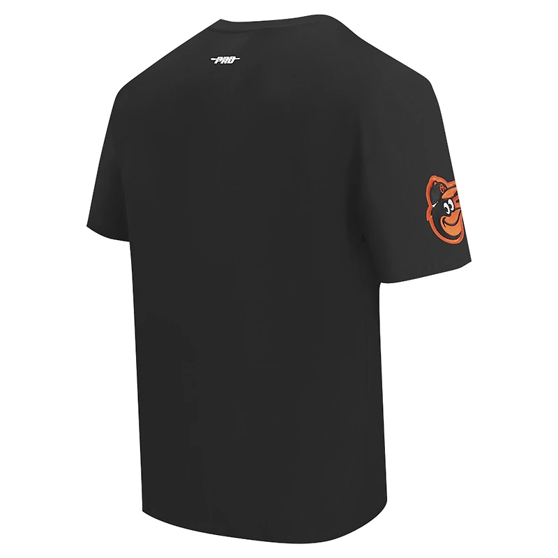 Men's Pro Standard Black Baltimore Orioles Turn It Up Dropped Shoulder T-Shirt
