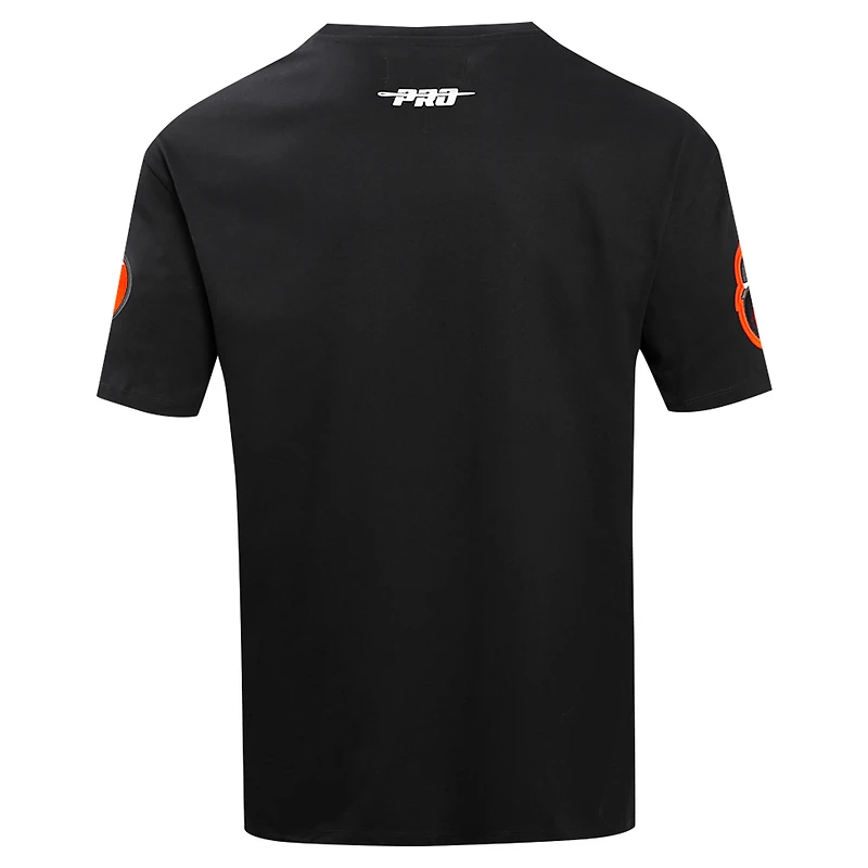Men's Pro Standard Black Baltimore Orioles Turn It Up Dropped Shoulder T-Shirt