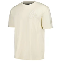 T-shirt surdimensionné neutre Pro Standard pour homme, couleur crème, avec épaules tombantes, des Orioles de Baltimore