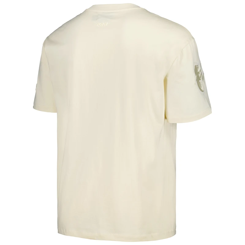T-shirt surdimensionné neutre Pro Standard pour homme, couleur crème, avec épaules tombantes, des Orioles de Baltimore