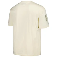 T-shirt surdimensionné neutre Pro Standard pour homme, couleur crème, avec épaules tombantes, des Orioles de Baltimore