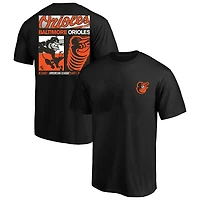 Men's Profile  Black Baltimore Orioles Big & Tall Two-Sided Graphic T-Shirt