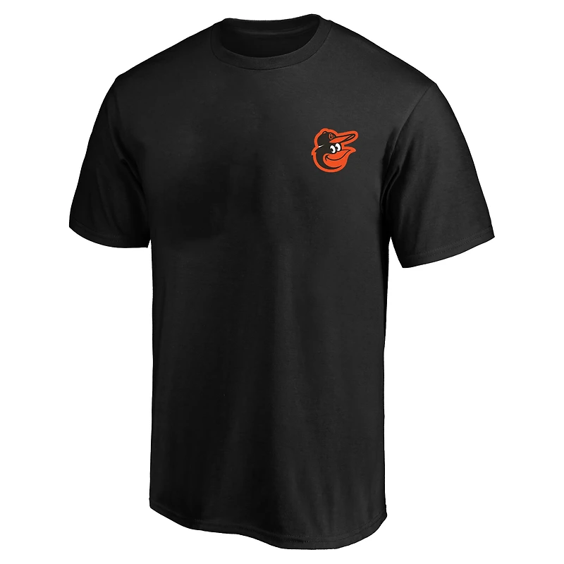 Men's Profile Black Baltimore Orioles Big & Tall Two-Sided Graphic T-Shirt