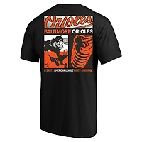 T-shirt graphique double face Men's Profile Black Baltimore Orioles Grandes Tailles