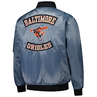 Blouson aviateur entièrement zippé Baltimore Orioles anthracite pour homme