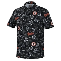 Men's Reyn Spooner Black Baltimore Orioles Cooperstown Collection Performance Polo