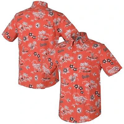Chemise boutonnée Kekai orange des Orioles de Baltimore pour homme Reyn Spooner