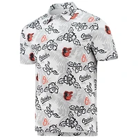 Men's Reyn Spooner White Baltimore Orioles Performance Polo