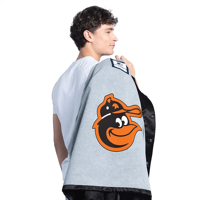 V100072 Oriole B STARTER Veste d'entraîneur pour homme Point Man avec logo Cooperstown JACMENMID #1
