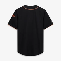Maillot de mode pour homme Stitches Black Baltimore Orioles, couleur l'équipe, entièrement boutonné