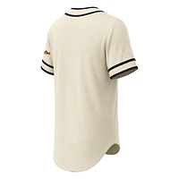 Men's Stitches Natural Baltimore Orioles Throwback Fashion Jersey