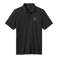 Men's TravisMathew Black Baltimore Orioles Playoff Pitch Tri-Blend Polo