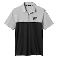 Polo tri-blend gris/noir TravisMathew pour homme