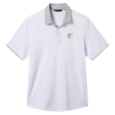 Men's TravisMathew  White Baltimore Orioles Victory Vibes Polo