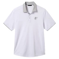 Men's TravisMathew  White Baltimore Orioles Victory Vibes Polo