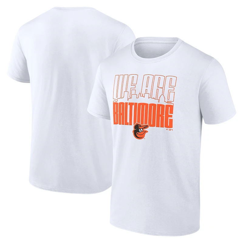 T-shirt blanc pour homme « We Are Baltimore » des Orioles de Baltimore