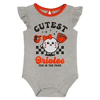 Ensemble de deux bodies Cutie Ball pour nouveau-né Baltimore Orioles