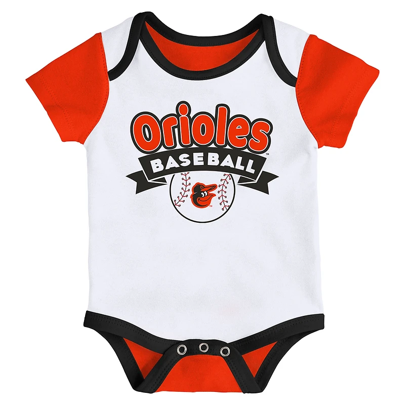 Ensemble de deux bodies pour nouveau-né Baltimore Orioles Triple Hit