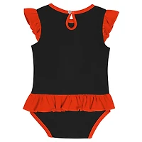 Ensemble body, bavoir et chaussons pour nouveau-né noir des Baltimore Orioles