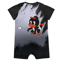 Body bébé mascotte noir Baltimore Orioles de Outerstuff pour nouveau-né