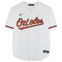 Maillot réplique blanc Nike autographié de Pete Alonso, des Orioles de Baltimore