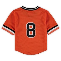 Preschool & Toddler Mitchell Ness Cal Ripken Jr. Orange Baltimore Orioles Cooperstown Collection Mesh Batting Practice Jersey