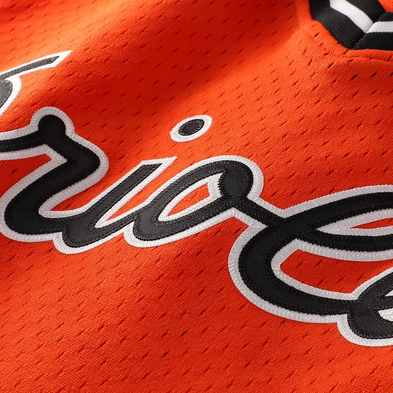 Preschool & Toddler Mitchell Ness Cal Ripken Jr. Orange Baltimore Orioles Cooperstown Collection Mesh Batting Practice Jersey