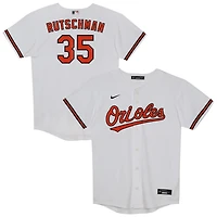 Maillot Nike Adley Rutschman blanc pour enfant d'âge préscolaire, réplique à domicile des Orioles de Baltimore