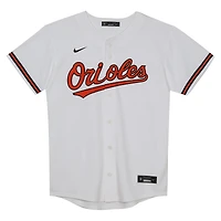 Maillot Nike Adley Rutschman blanc pour enfant d'âge préscolaire, réplique à domicile des Orioles de Baltimore