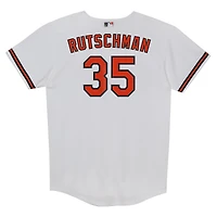 Maillot Nike Adley Rutschman blanc pour enfant d'âge préscolaire, réplique à domicile des Orioles de Baltimore