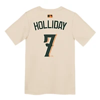Preschool Nike Jackson Holliday Cream Baltimore Orioles 2026 City Connect Name & Number T-Shirt