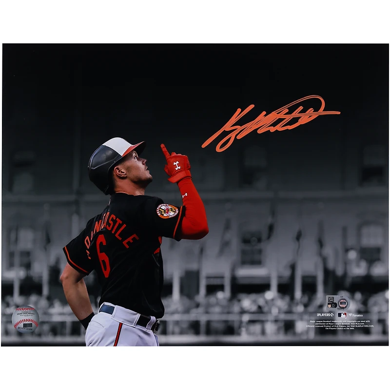 Photographie autographiée de 11"x 14" de Ryan Mountcastle pour célébrer le succès des Orioles de Baltimore