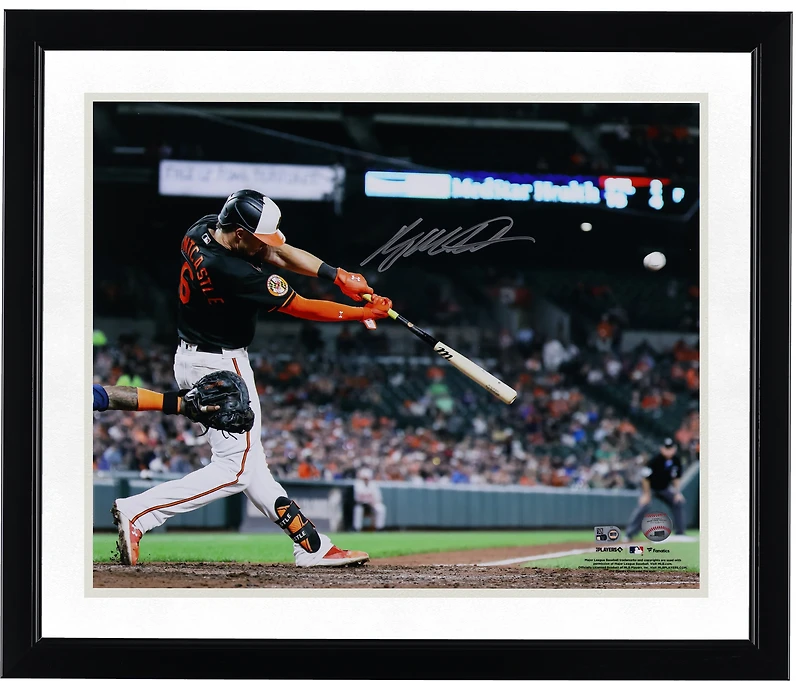 Photo de Ryan Mountcastle, joueur des Orioles de Baltimore, autographiée (format horizontal 16" x 20").