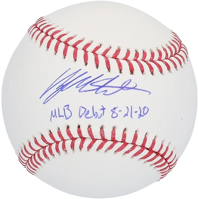 Ryan Mountcastle Baltimore Orioles Autographed Baseball with "MLB Debut 8-21-20" Inscription