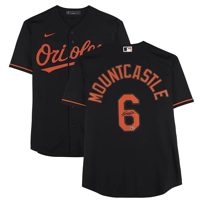 Maillot réplique Nike noir autographié de Ryan Mountcastle, des Orioles de Baltimore