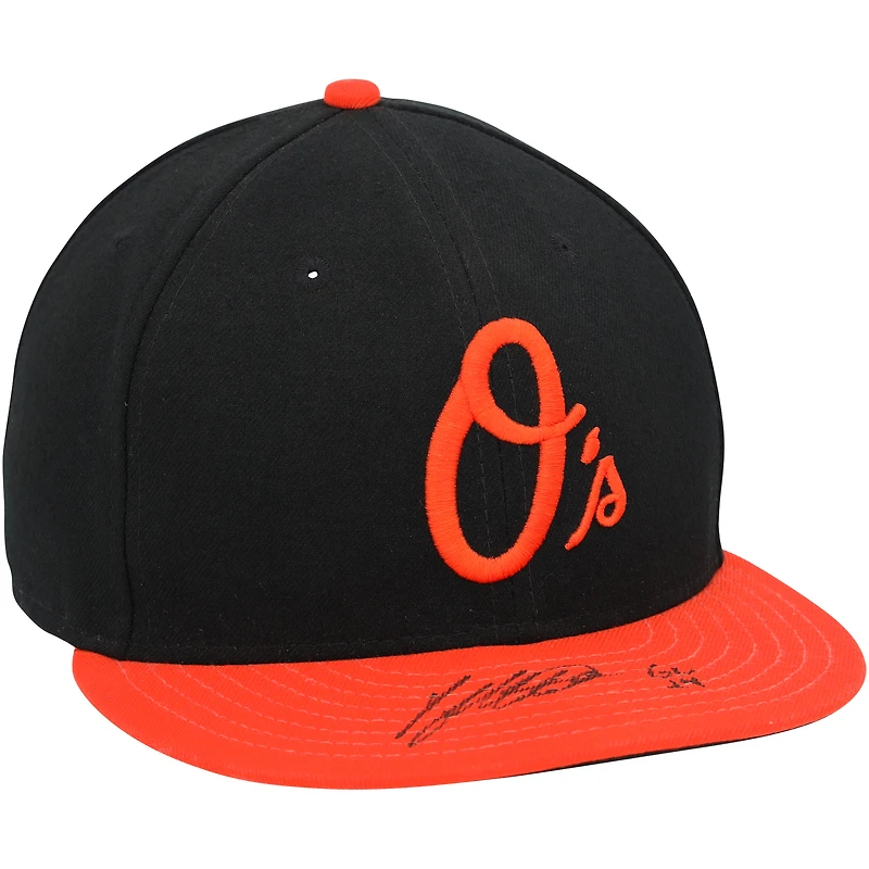 Ryan Mountcastle Baltimore Orioles Autographed Game-Used Black/Orange New Era Cap from the 2024 MLB Season with "GU 24" Inscription
