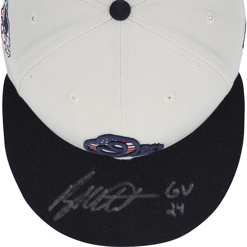 Ryan Mountcastle Baltimore Orioles Autographed Game-Used Tan New Era Cap from the 2024 MLB Season with "GU 24" Inscription