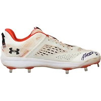 Ryan Mountcastle Baltimore Orioles Autographed Game-Used White Under Armour Cleats from the 2024 MLB Season with "GU 24" Inscription - RG13314283-84