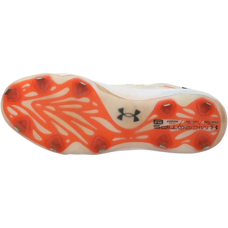 Ryan Mountcastle Baltimore Orioles Autographed Game-Used White Under Armour Cleats from the 2024 MLB Season with "GU 24" Inscription - RG13314283-84
