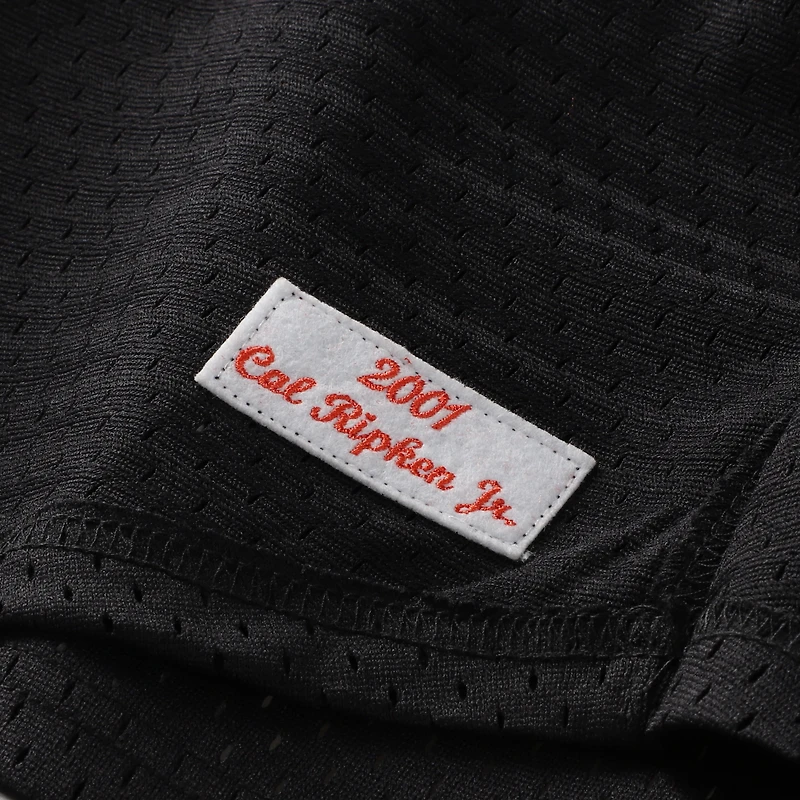 Maillot d'entraînement de frappeur rétro en maille noire Mitchell & Ness Cal Ripken Jr. pour tout-petit, modèle des Orioles Baltimore