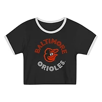 Ensemble t-shirt et short Double Run pour tout-petits, noir, Baltimore Orioles