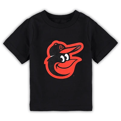 T-shirt noir avec logo principal de l'équipe des Orioles Baltimore pour tout-petit