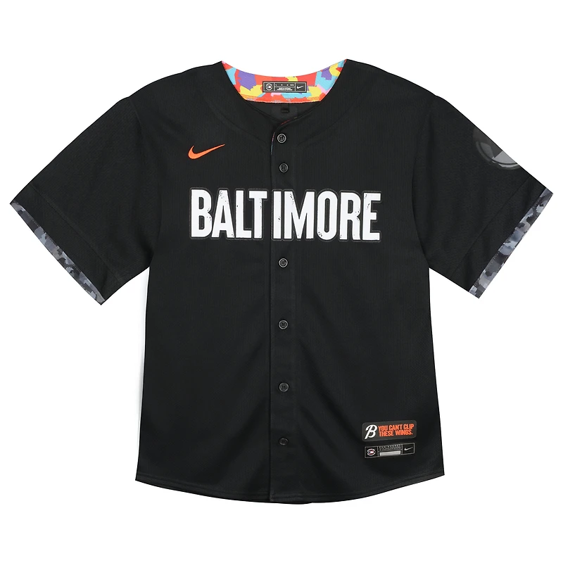Maillot Nike noir Baltimore Orioles City Connect Limited pour tout-petit