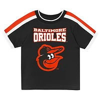 Ensemble t-shirt et short noir Baltimore Orioles Ground Ball pour tout-petit Outerstuff
