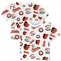 Toddler Outerstuff  White Baltimore Orioles Run Down T-Shirt
