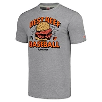 Unisex MLB x Guy Fieri’s Flavortown  Gray Baltimore Orioles Tri-Blend T-Shirt