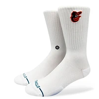 Unisex Stance Baltimore Orioles White Crested Knit Crew Socks