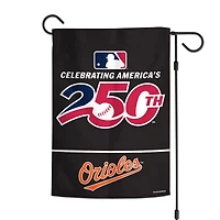 WinCraft Baltimore Orioles 12" x 18" Double-Sided America 250 Garden Flag
