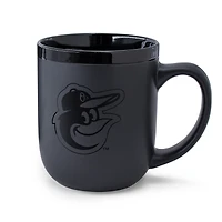 Tasse WinCraft Baltimore Orioles en céramique noire ton sur ton de 48 cl